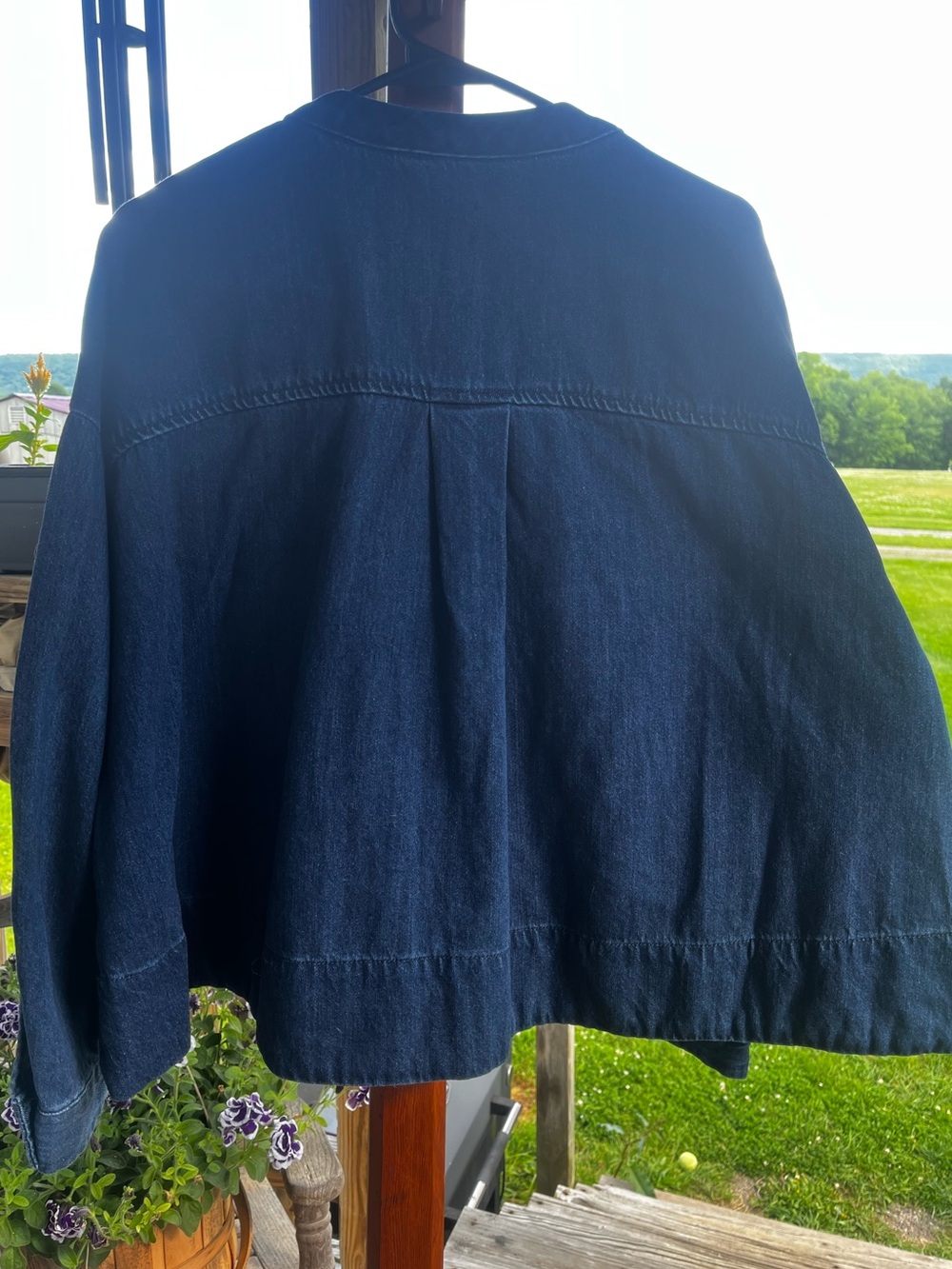 Dark Blue Denim Jacket for Women - Picture 9 of 9